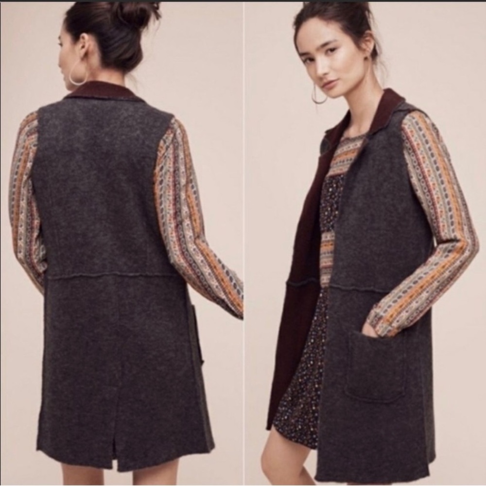 Duster Sweater Vest by Moth (Anthropologie). Size XS/S.